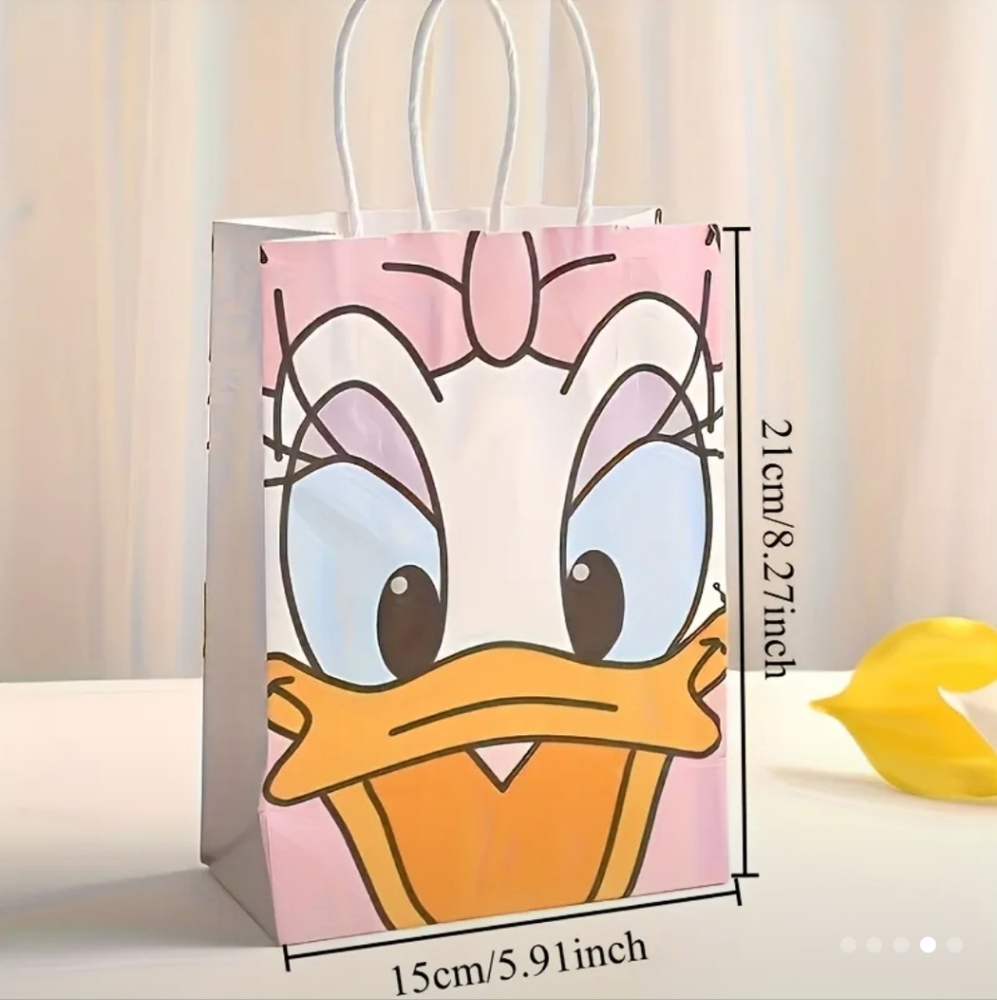 Disney Character Party Favor Bags - Red, Pink, Yellow, Black - Picture 9 of 9